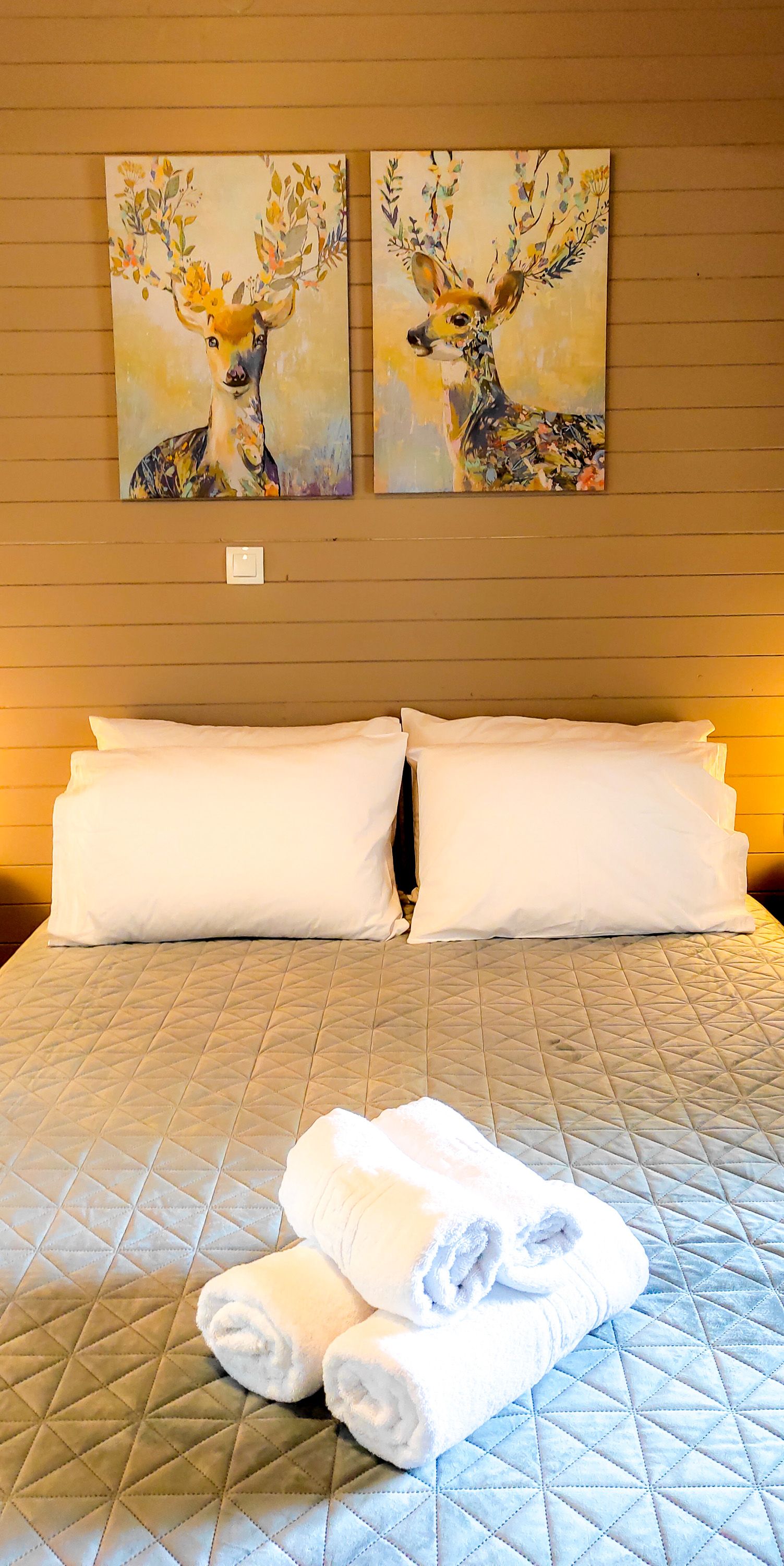 Double bed portrait view